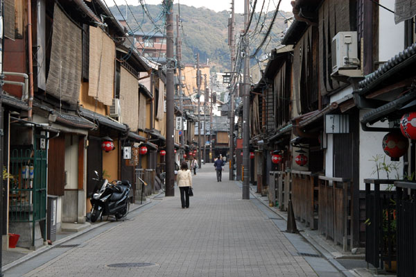 Traditional Japanese houses, Gion district, Kyoto