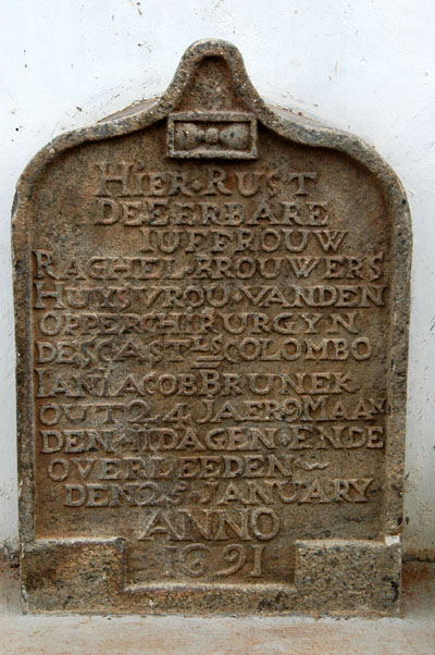 1691 Dutch tombstone