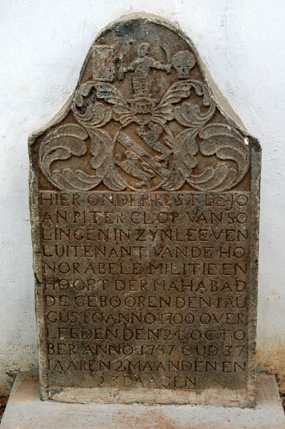 1737 Dutch tombstone