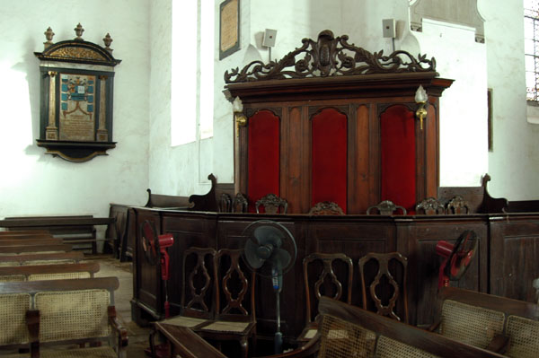 The Governor's family seating, Wolvendaal Church