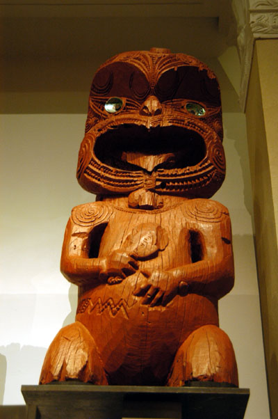 Pou Whakarae from a Pa at Tolaga Bay