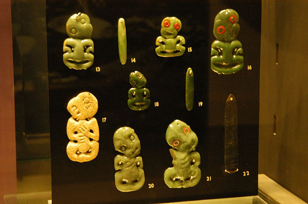 Maori jade carvings