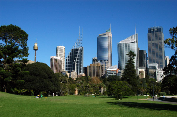 Royal Botanical Gardens, Sydney skyline