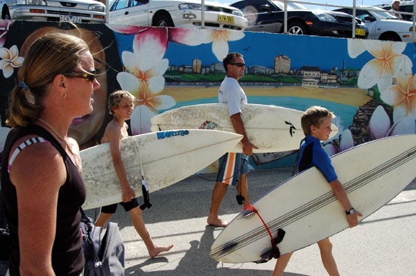 Family of surfers, Bondi Beach