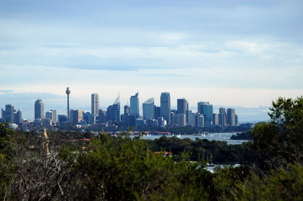 Downtown Sydney in the distance