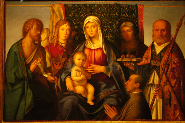 Virgin and Child with Saints and a Donor, Boccaccio Boccaccino (ca1467-1525)