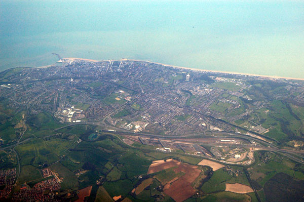 English side of the Channel Tunnel, Folkestone, England