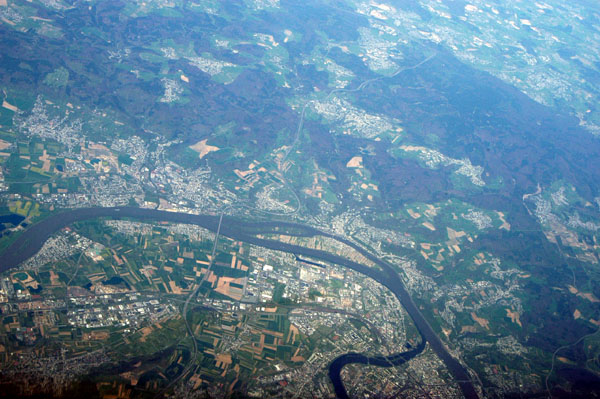 The Rhine downstream from Koblenz