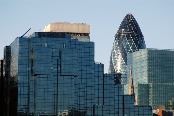 The City of London with the Swiss Re Tower