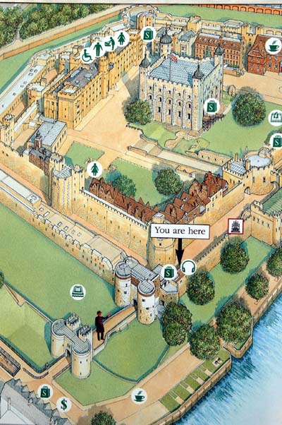 Map of the Tower of London