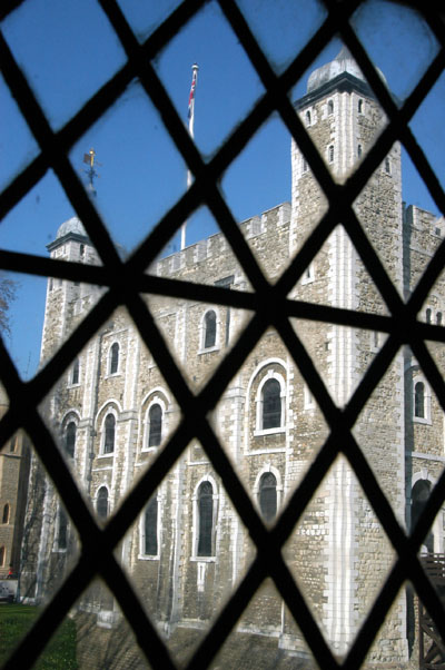 View through the window to the White Tower