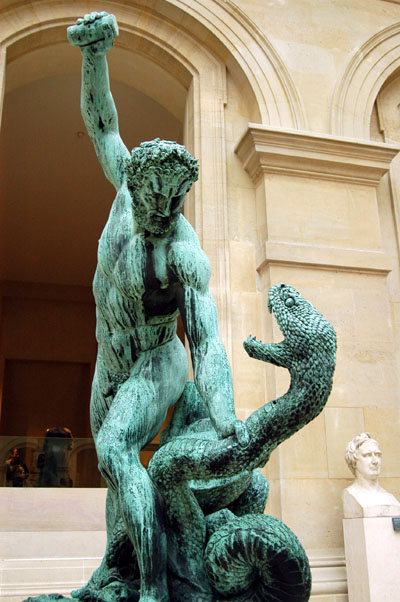 Hercules Battling Achelous Metamorphed into a Serpent, Baron Franois Joseph Bosio, 1824
