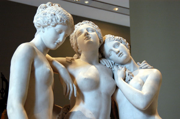 The Three Graces (Charities), the Greek goddesses of gracefulness and the charms of beauty