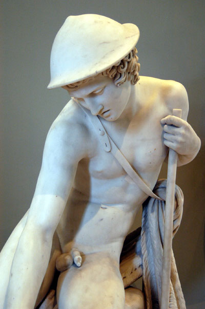 Young hunter wounded by a snake, Louis-Messidor Petitot, 1827