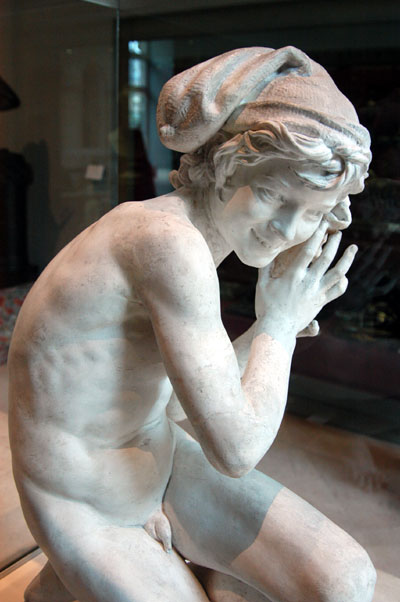 Fisher and the shell (Pcheur  la coquille), Jean-Baptiste Carpeaux, 1858