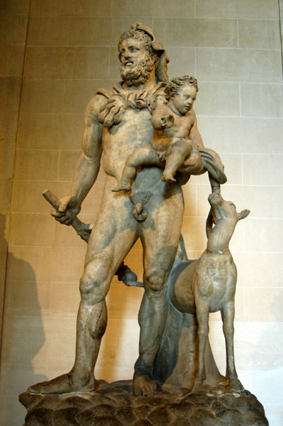 Hercules carrying the child Télèphe