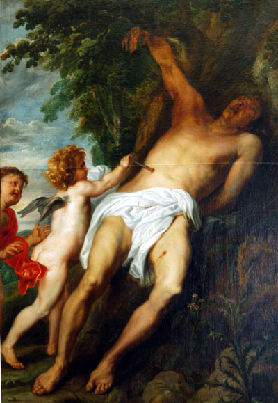 St. Sebastian succored by angels,1630-32, Antoon van Dyck (1599-1641)