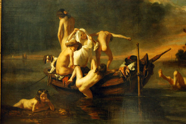 Bathing, ca 1655-1660, Dutch, Nicholaes Maes (1634-1693)