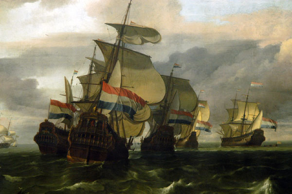 The Return of the Fleet of the Dutch East India Company, 1677, Dutch, Ludolf Backhuysen (1631-1708)