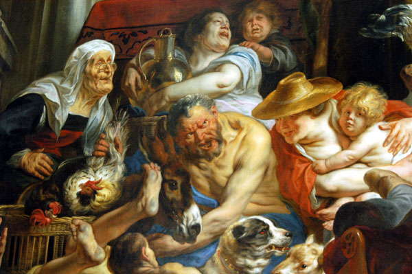 Detail of Jesus Chasing the Merchants from the Temple, Flemish, Jacob Jordaens (1593-1678)