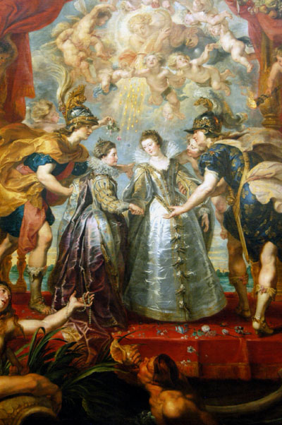 The Exchange of the Two Princesses of France and Spain, 1615, Peter Paul Rubens