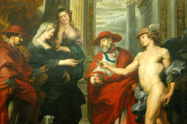 The Reconcilliation of Marie de Medici and Her Son Louis XIII at Angers, 1619, Medici Gallery, Peter Paul Rubens