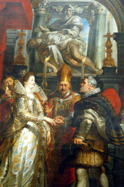 The Marriage of Marie de Medici and Henri IV, 1600, Peter Paul Rubens