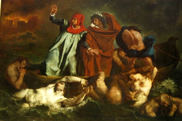Dante and Virgil in Hell, 1822, Eugne Delacroix