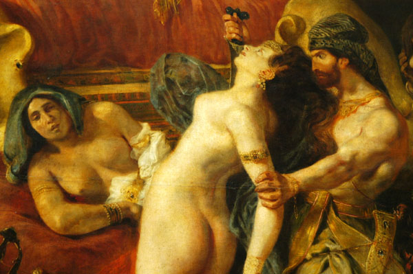 Detail of Mort de Sardanapale, Eugne Delacroix