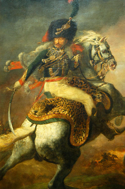 Officer of the mounted imperial guard charging, 1812, Thodore Gricault