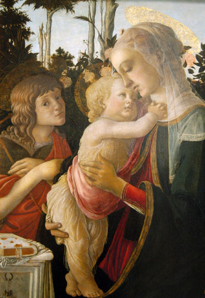 The Virgin and Child with the young St. John the Baptist, Italian, 1470-75, Botticelli