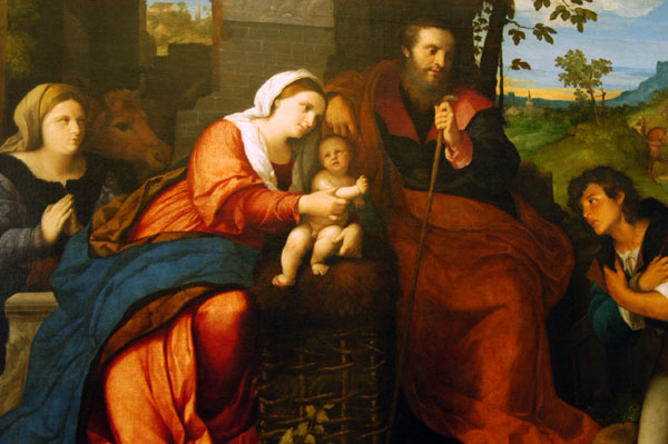 Adoration of the Shepherds, 1520-25, Italian, Jacopo Negretti (1480-1528)
