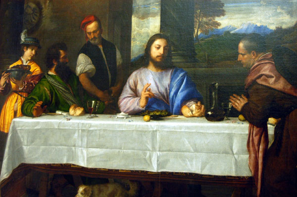 The Supper of Emmaus, 1530, Italian, Titian (1488-1576)