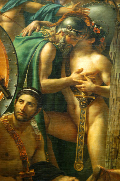Detail from Louis David's Leonidas at Thermopyle