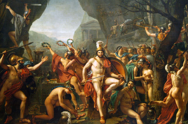 Leonidas at Thermopyle, 1814, Louis David (1748-1825)