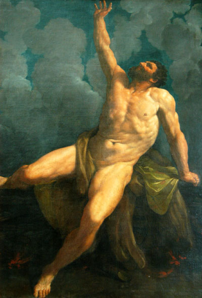 Hercules on the Pyre, Italian, 1617-19, Guido Reni