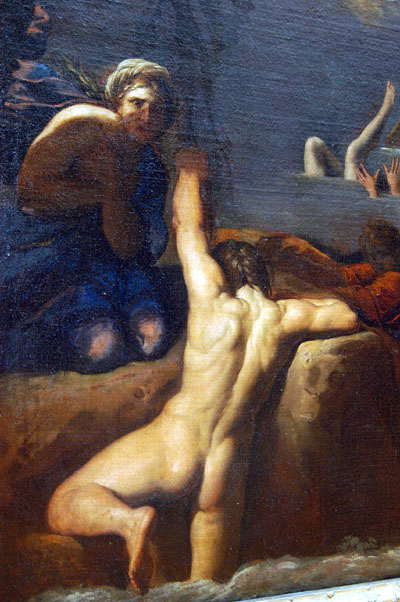 Detail from The Deluge, Italian, 1616-18, Antonio Carracci (1583-1618)