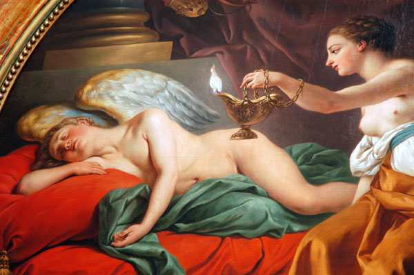 Psyche and the sleeping Eros, 1768, Louis Lagrene called L'An (1724-1805)