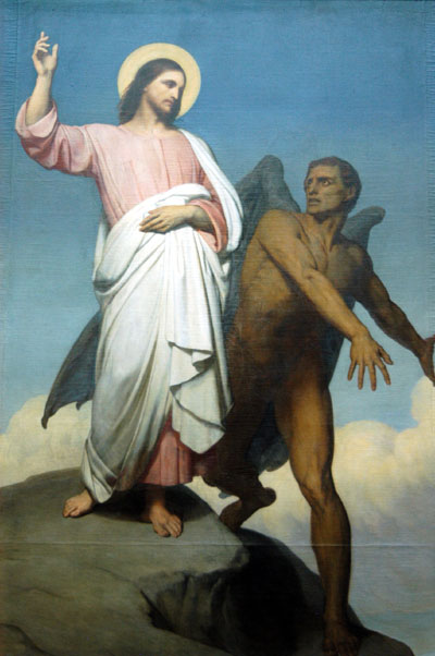 The Temptation of Christ, 1858, Ary Scheffer (1795-1858)