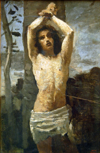 St. Sebastian, 1850-55, Camilee Corot (1796-1875)