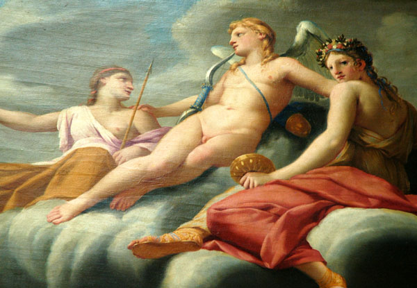 Eros orders Hermes to announce his power to the Universe, 1646-47, Eustache le Sueur (1616-1655)