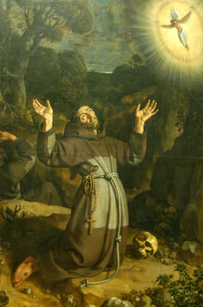 St. Francis receivign the stigmatas, 1620, Frans II Pourbus (1569-1622)