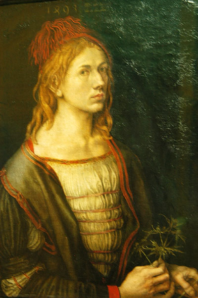 Portrait of the Artist, German, 1493, Albrecht Drer (1471-1528)