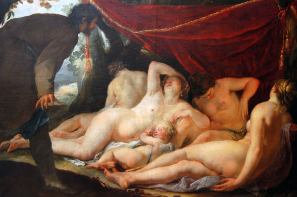 Venus and the Graces surprised by a mortal, 1631-3, Jacques Blanchard (1600-1638)