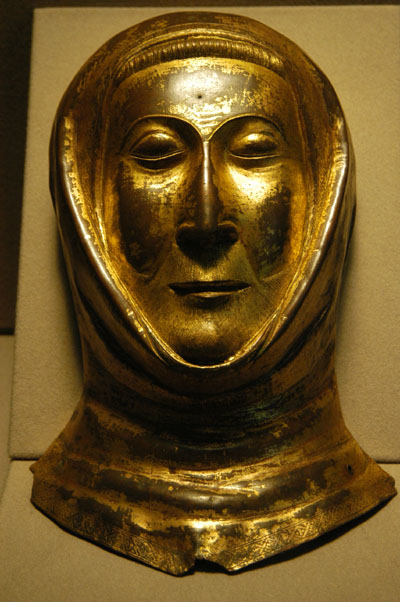 Funeral mask, Limoges, 13th C.