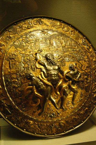 Laocoon on a shield, Italian, 16th C.