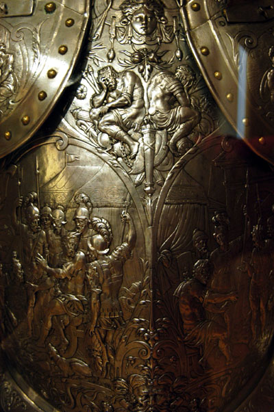 Detail of the armor of Henri II