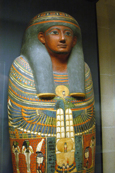 Cover to the coffin of Imeneminet, 3rd Intermediate Period (1069-664 BC) from Abydos