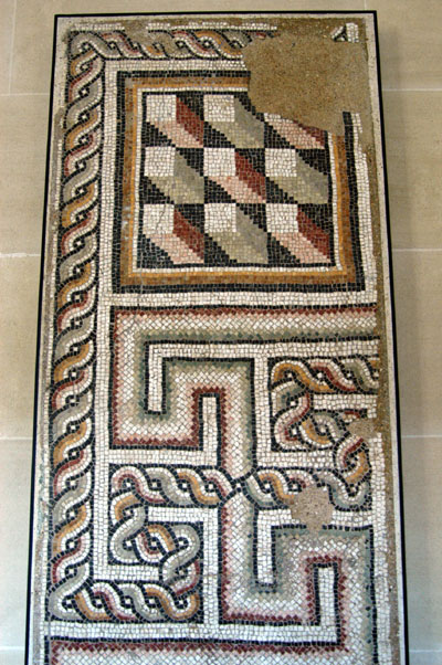 Geometric floor mosaic, 4th C. AD, Antakya, Turkey
