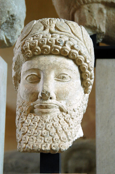 Head of a bearded man, 5th C. BC Cypriot